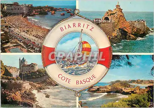 Cartes postales moderne Biarritz Cote Basque (Pyrenees Atlantiques) Grande Plage La Villa Belza