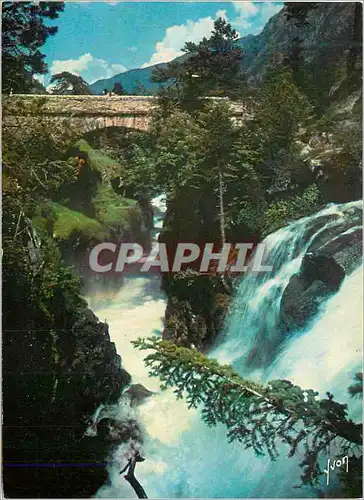 Moderne Karte Cauterets (H P) Les Pyrenees Couleurs et Lumiere de France Le pont d'Espagne