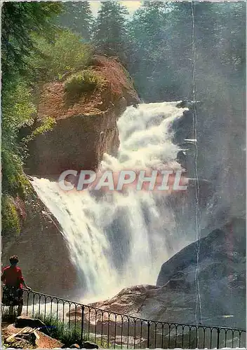 Cartes postales moderne Cauterets (H P) Route du Pont d'Espagne Cascade du Cerisey (1297 m)