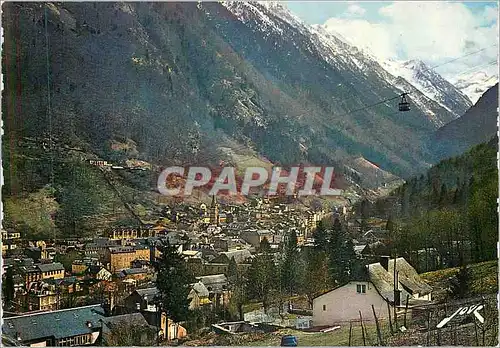Cartes postales moderne Cauterets (H P) Vue Generale et Le Teleferique de Cambasque