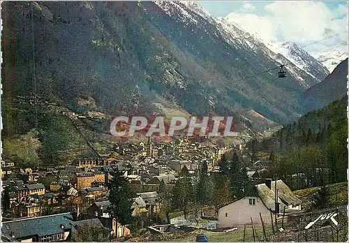 Moderne Karte Cauterets (H P) Vue Generale et Le Teleferique de Cambasque