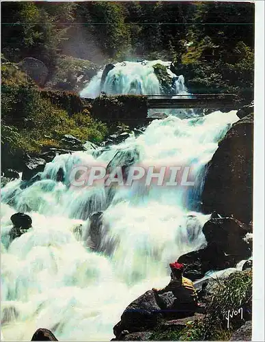 Cartes postales moderne Cauterets (Hautes Pyrenees) Les Pyrenees Couleurs et Lumiere de France Cascade du Lutou