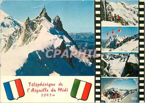 Cartes postales moderne Teleferique de l'Aiguille du Midi 3842 m