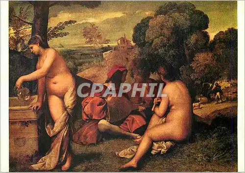 Cartes postales moderne Musee du Louvre Paris Le Giorgione (1478 1510) Le Concert Champetre