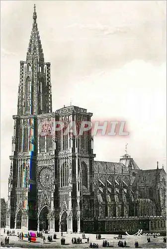 Moderne Karte Strasbourg La Cathedrale