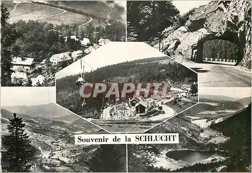 Cartes postales moderne Souvenir de la Schlucht Les Hautes Vosges Roche du Diable Le Telesiege