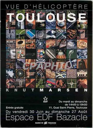 Cartes postales moderne Toulouse Vue d'Helicoptere Espace EDF Bazacle