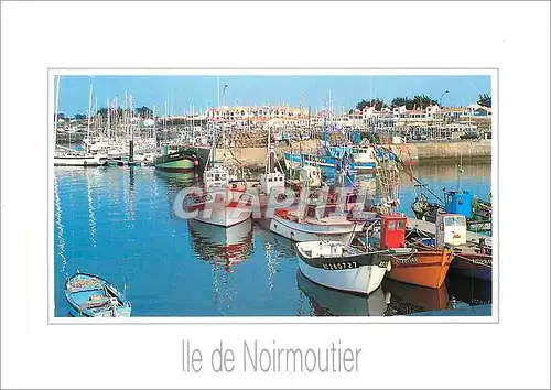 Cartes postales moderne Ile de Noirmoutier Vendee Vue d'Ensemble du Port Bateaux