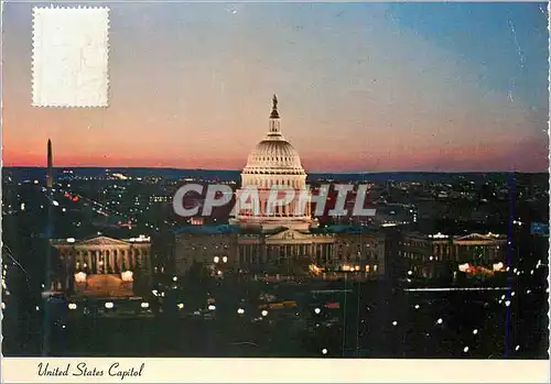 Moderne Karte United States Capitol at Night