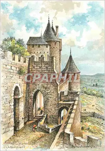 Moderne Karte Carcassonne la Porte du Senechal