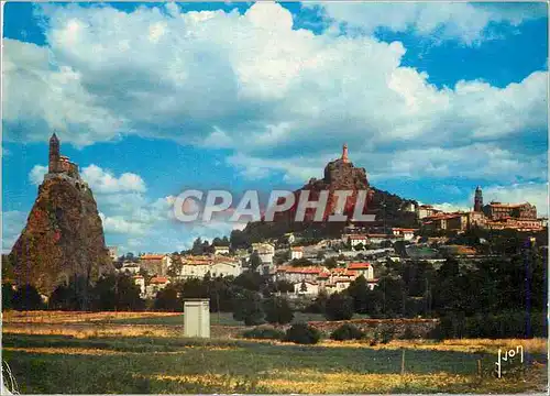 Cartes postales moderne Le Puy en Velay (Haute Loire) Couleurs et Lumiere de France Rocher St Michel d'Aiguilhe et Roche