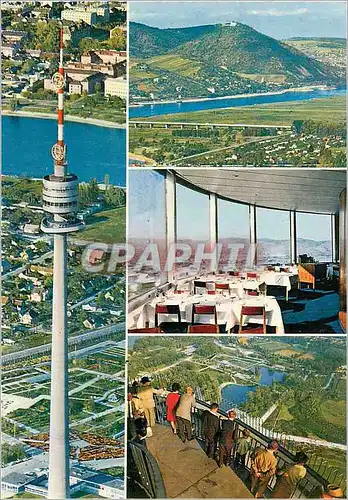 Cartes postales moderne Wien Donauturn Blick auf Kehlenberg Leopoldsberg