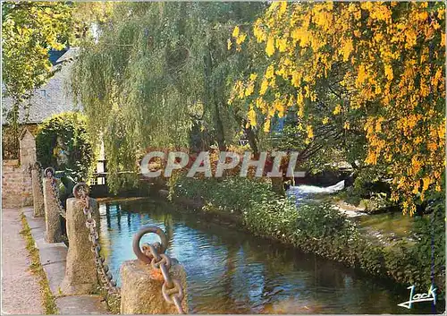 Moderne Karte Rives Fleuries de l'Aven Couleurs de Bretagne