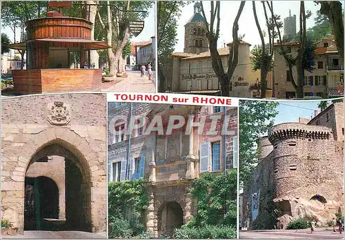 Moderne Karte Tournon sur Rhone (Ardeche)