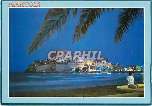 Cartes postales moderne Peniscola Vue de la Plage et Village