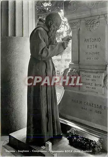 Moderne Karte Genova Staglieno Cimetiere Monument Rota