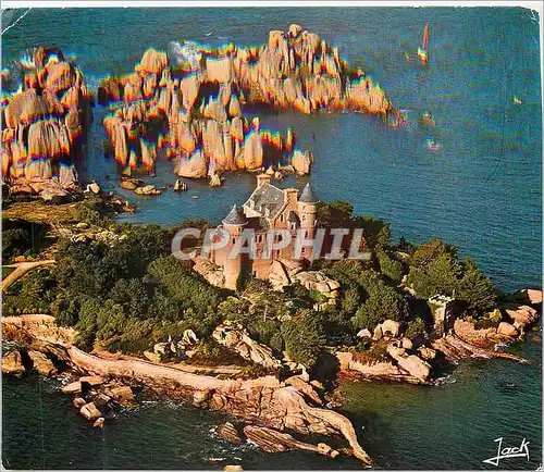 Cartes postales moderne Le Chateau de Costaeres la Cote de Granit Rose Couleurs de Bretagne