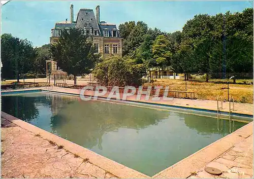 Moderne Karte Verberie (Oise) le Chateau St Corneil Colonie de vacances FOJ et la piscine