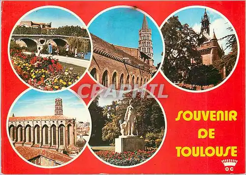 Cartes postales moderne Toulouse Ville d'Art Le Pont de Pierre Saint Sernin Le Donjon