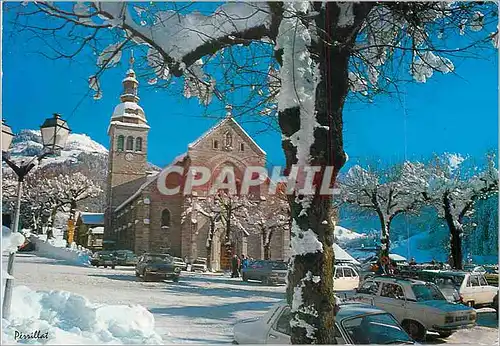 Moderne Karte Grand Bornand (Haute Savoie) Alt 2100 m Station Village place de l'Eglise