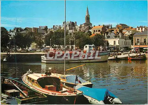 Cartes postales moderne Pornic (Loire Atlantique) Perle de la Cote de Jade Vue Generale et la Bateau Promenade Bateaux