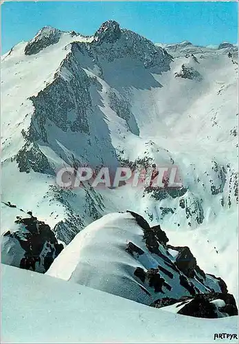 Cartes postales moderne Face Nord du Pic Long Les Pyrenees sous la Neige Collection d'Art Pyreneen Altitude 3194 metres