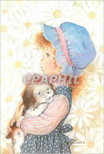 Cartes postales moderne Enfant Chien