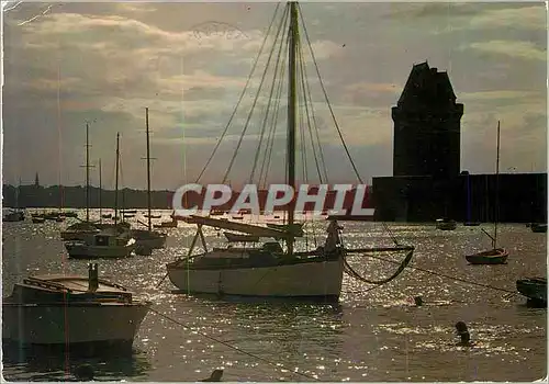 Cartes postales moderne Sables d'Olonne La Nuit pas a pas Monte au trone Obscur des soirs Bateaux