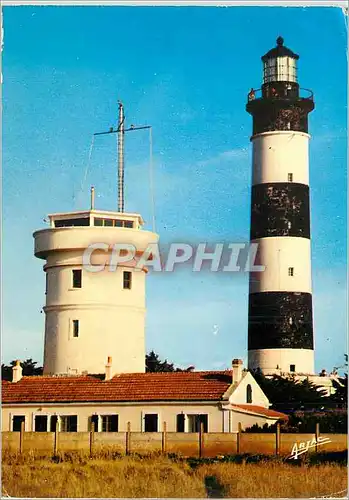 Cartes postales moderne Sur la Cote de Lumiere d'Ile d'Oleron Le Phare et le Semaphore de Chassiron