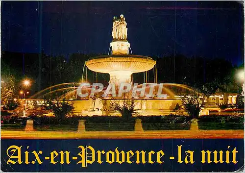 Cartes postales moderne Aix en Provence La Nuit