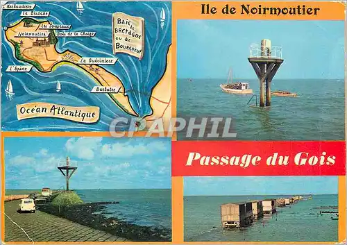 Cartes postales moderne Ile de Noirmoutier La Vandee Touristique Passage du Gois