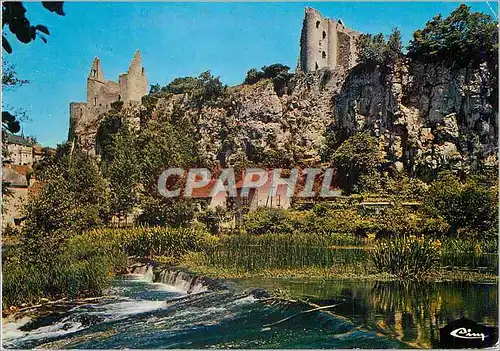 Cartes postales moderne Angles sur l'Anglin (Vienne) Arts et Couleurs Les Ruines du Chateau Feodal des XIIe et XVe S