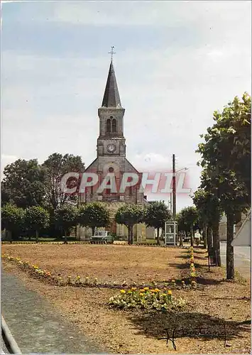 Moderne Karte Badecon le Pin (Indre) Vallee de la Creuse Place de l'Eglise Place de l'Eglise