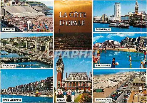 Cartes postales moderne La Cote d'Opale Le Portel Boulogne Malo les Bains Dunkerque Bray Dunes Berck Plage
