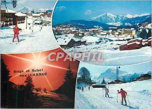 Moderne Karte Neige et Soleil aux Carroz Ski