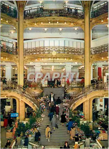 Moderne Karte Galeries Lafayette le plus jeune des grands magasins Bd Haussman Paris (pres de l'opera) L'escal