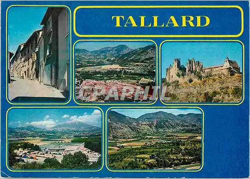 Cartes postales moderne Tallard (Hautes Alpes) La ville Le chateau Le camping et les planeurs nombreux a l'aerodrome