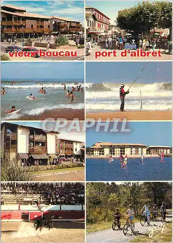 Cartes postales moderne Paysages des Landes Le Mail Residence les Bruyeres La Place Hotel du Centre L'Ocean Residence le