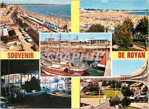 Cartes postales moderne La Cote de Beaute Royan (Charente Maritime) Le Boulevard Frederic Garnier et la Grande Plage