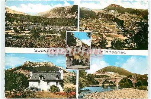 Moderne Karte Ispagnac (Lozere) Aux Portes des Gorges du Taran