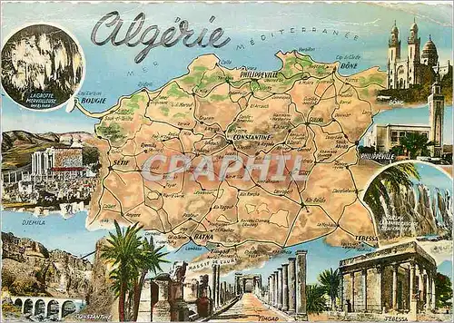 Cartes postales moderne Algerie La grotte merveilleuse Bone Djemila Constantine
