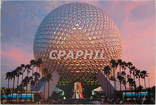 Cartes postales moderne Spaceship Earth Ride a time machine through this story geosphere where an Audio Animatronics sto
