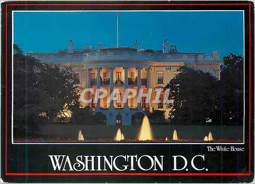 Cartes postales moderne Washington DC White House South view