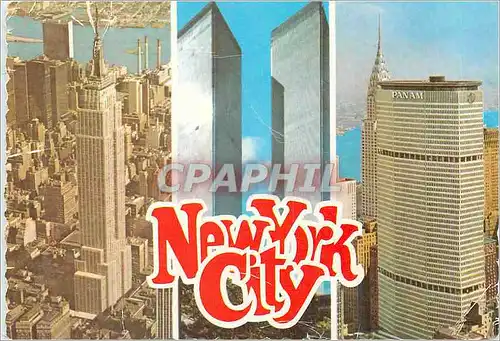 Moderne Karte New York City Highlights The Empire State Building still drawls the mid Manhattan skyline