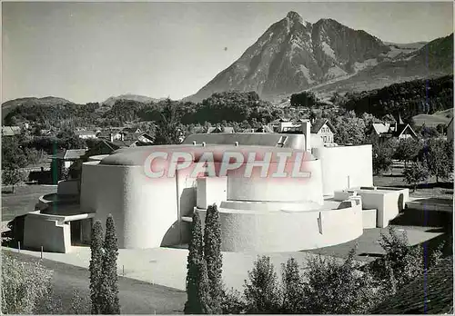 Cartes postales moderne Kollegium Sarnen St Martinskirche von Westen