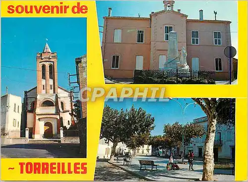 Moderne Karte Souvenir Torreilles