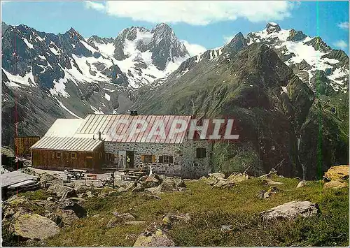 Cartes postales moderne Chemnitzerhutte im Pitztal Tirol mit Watzespitze und Verpeilspitze