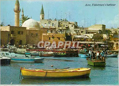 Cartes postales moderne Acre Fishermen's harbour Bateaux