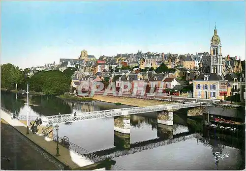 Cartes postales moderne Le Mans Sarthe La Sarthe Les Quais et Passerelle Saint Jean