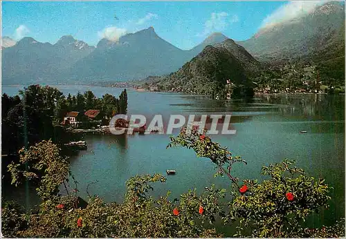 Cartes postales moderne Le Lac D'Annecy Le petit lac et le Massif des Beauges Talloires et Duingt